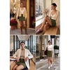 image:imageSidefeel Womens High Waist Seam Line Corduroy SkirtGreen