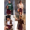 image:imageSidefeel Womens High Waist Seam Line Corduroy SkirtRed