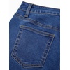 image:imageSidefeel Womens High Waist Stretchy Barrel Wide Leg JeansBlue