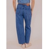 image:imageSidefeel Womens High Waist Stretchy Barrel Wide Leg JeansBlue