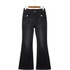 image:imageSidefeel Womens High Waisted Flare JeansBlack