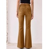 image:imageSidefeel Womens High Waisted Flare JeansBrown