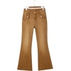 image:imageSidefeel Womens High Waisted Flare JeansBrown