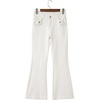 image:imageSidefeel Womens High Waisted Flare JeansWhite