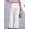 image:imageSidefeel Womens High Waisted Flare JeansWhite