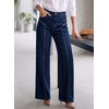 image:imageSidefeel Womens High Waisted Jeans Straight Leg Denim PantsBluing