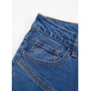 image:imageSidefeel Womens High Waisted Jeans Straight Leg Denim PantsDark Blue