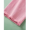 image:imageSidefeel Womens High Waisted Raw Hem Straight Leg JeansPink