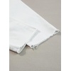 image:imageSidefeel Womens High Waisted Raw Hem Straight Leg JeansWhite