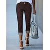 image:imageSidefeel Womens High Waisted Skinny Capri Pants Cropped JeansChicory Coffee