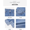 image:imageSidefeel Womens High Waisted Skinny Capri Pants Cropped JeansLight Blue