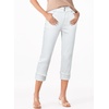 image:imageSidefeel Womens High Waisted Skinny Capri Pants Cropped JeansWhite