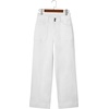 image:imageSidefeel Womens High Waisted Stretchy Straight Leg JeansWhite