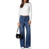 image:imageSidefeel Womens High Waisted Wide Leg Stretchy JeansBlue
