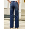 image:imageSidefeel Womens High Waisted Wide Leg Stretchy JeansBluing