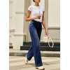 image:imageSidefeel Womens High Waisted Wide Leg Stretchy JeansBluing