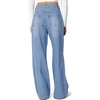 image:imageSidefeel Womens High Waisted Wide Leg Stretchy JeansIceland Blue