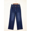 image:imageSidefeel Womens High Waisted Wide Leg Stretchy JeansNavy Blue