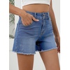 image:imageSidefeel Womens Jean Shorts High Waisted Denim ShortsLight Blue