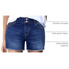 image:imageSidefeel Womens Jean Shorts High Waisted Denim ShortsNavy Blue