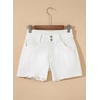 image:imageSidefeel Womens Jean Shorts High Waisted Denim ShortsWhite
