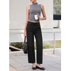image:imageSidefeel Womens Jeans Drawstring Barrel Denim PantsBlack