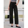 image:imageSidefeel Womens Jeans Drawstring Barrel Denim PantsBlack