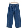 image:imageSidefeel Womens Jeans Drawstring Barrel Denim PantsBluing