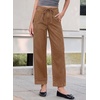 image:imageSidefeel Womens Jeans Drawstring Barrel Denim PantsBrown