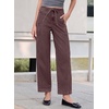 image:imageSidefeel Womens Jeans Drawstring Barrel Denim PantsChicory Coffee