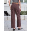 image:imageSidefeel Womens Jeans Drawstring Barrel Denim PantsChicory Coffee