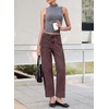 image:imageSidefeel Womens Jeans Drawstring Barrel Denim PantsChicory Coffee