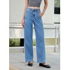 image:imageSidefeel Womens Jeans Drawstring Barrel Denim PantsLight Blue