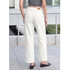 image:imageSidefeel Womens Jeans Drawstring Barrel Denim PantsWhite