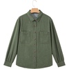 image:imageSidefeel Womens Long Sleeve Button Down Denim ShirtGreen