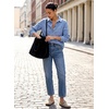 image:imageSidefeel Womens Long Sleeve Button Down Denim ShirtIceland Blue