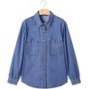 image:imageSidefeel Womens Long Sleeve Button Down Denim ShirtLight Blue