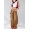 image:imageSidefeel Womens MidLow Rise Y2K Boyfriend Baggy JeansBrown