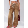 image:imageSidefeel Womens MidLow Rise Y2K Boyfriend Baggy JeansBrown