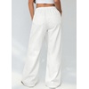 image:imageSidefeel Womens MidLow Rise Y2K Boyfriend Baggy JeansCream White