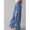 image:imageSidefeel Womens MidLow Rise Y2K Boyfriend Baggy JeansLight Blue