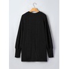 image:imageSidefeel Womens Oversized Cardigan Sweaters Boho Lightweight SweaterBlack