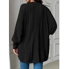 image:imageSidefeel Womens Oversized Cardigan Sweaters Boho Lightweight SweaterBlack