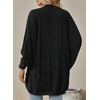 image:imageSidefeel Womens Oversized Cardigan Sweaters Boho Lightweight SweaterBlack