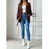 image:imageSidefeel Womens Oversized Cardigan Sweaters Boho Lightweight SweaterBrown