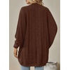 image:imageSidefeel Womens Oversized Cardigan Sweaters Boho Lightweight SweaterBrown