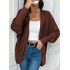 image:imageSidefeel Womens Oversized Cardigan Sweaters Boho Lightweight SweaterBrown