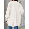 image:imageSidefeel Womens Oversized Cardigan Sweaters Boho Lightweight SweaterWhite
