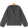 image:imageSidefeel Womens Oversized Fuzzy Cardigan SweatersDark Grey
