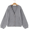 image:imageSidefeel Womens Oversized Fuzzy Cardigan SweatersGray